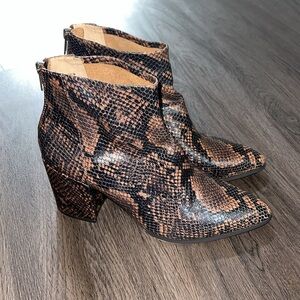 Steve Madden Snakeskin Jillian Ankle Boot